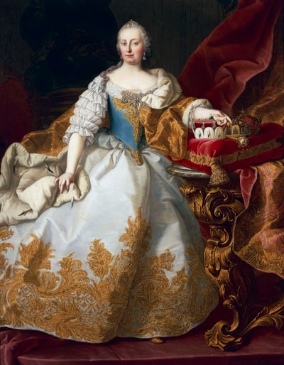 Maria Teresa, Imperatriz da Áustria, 1744 de Martin II Mytens or Meytens